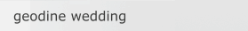 geodine wedding